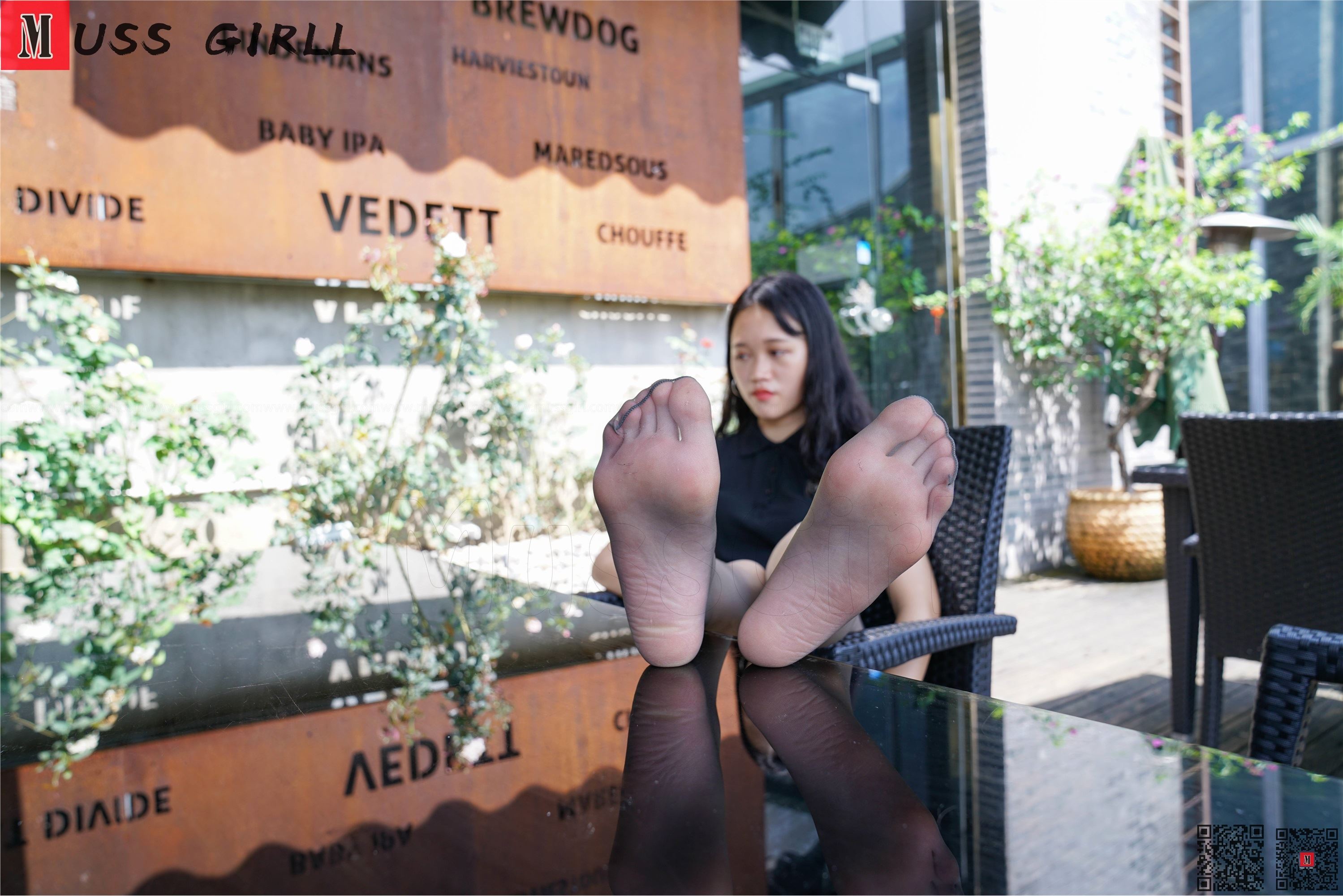 MussGirl慕丝女郎  NO.170 黑丝连衣裙